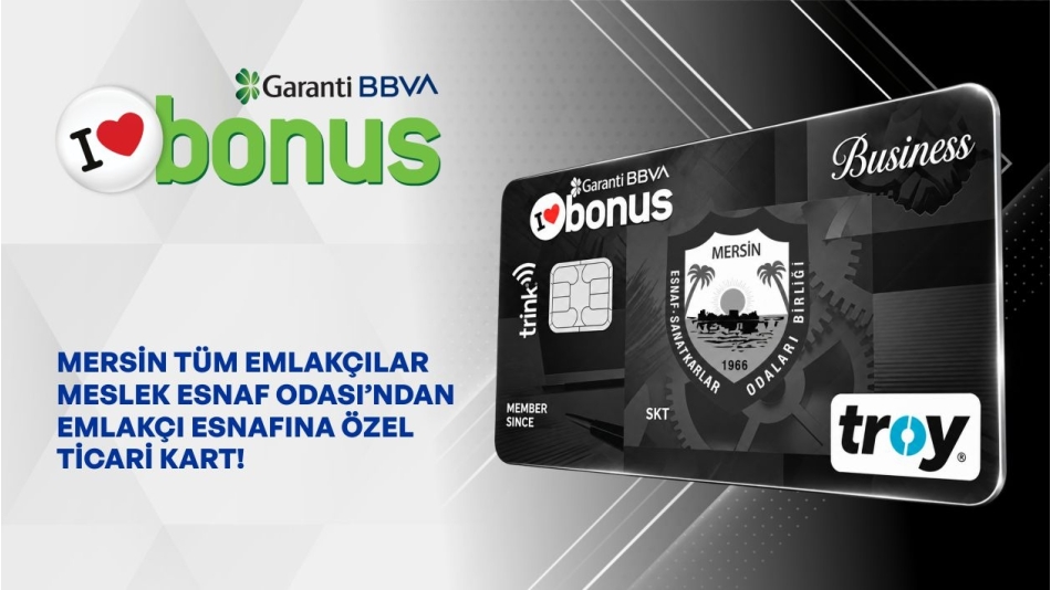 Mersin Tüm Emlakçılar Meslek Esnaf Odası ve Garanti BBVA İşbirliği Protokolü Tüm Esnafımıza Hayırlı Olsun